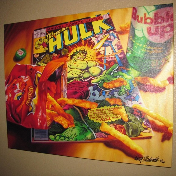 Hulk Super Hero Art Comics Signed Photorealism - Picture 5 of 6